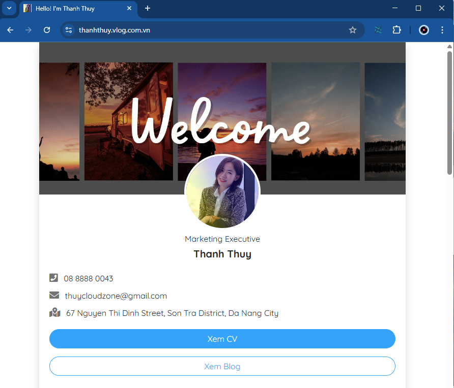 Tạo website CV và Blog Cá nhân - Nâng tầm thương hiệu cá nhân của bạn