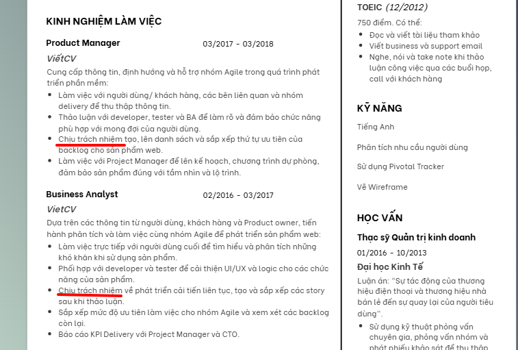 Hướng dẫn tạo CV chuẩn: 5 phần không thể thiếu